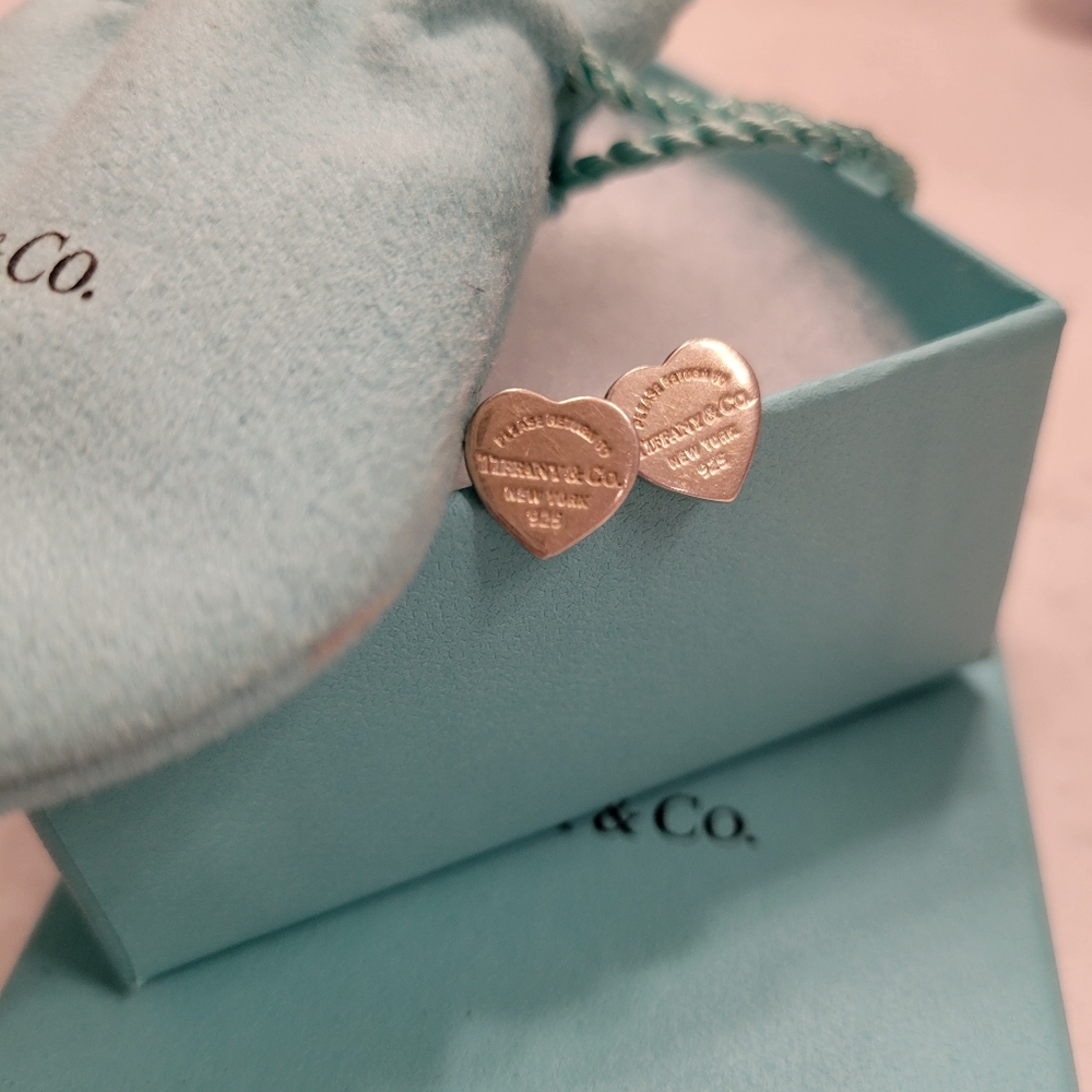 Tiffany & Co. Silver Heart Earrings